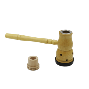 Moxahållare med släckare i trä