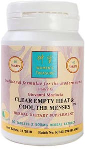 Clear Empty Heat and Cool The Menses