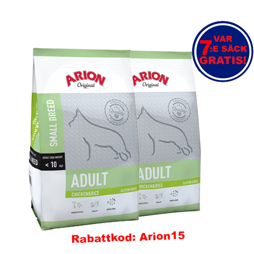 Adult Small Chicken & Rice Arion 7.5Kg 2-pack