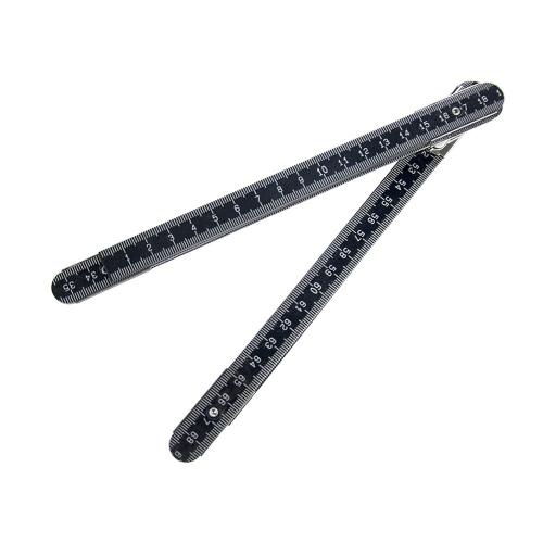 Måttstock aluminium 1m