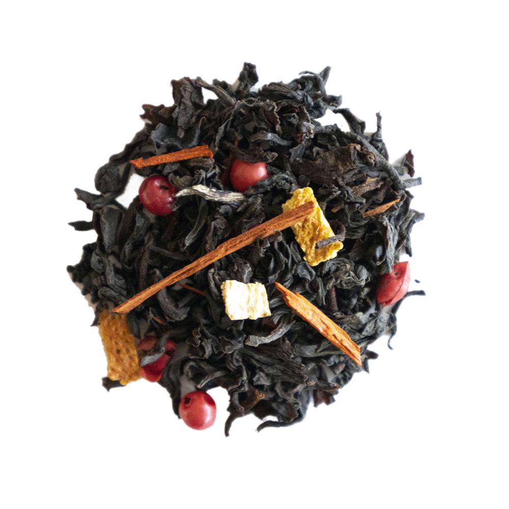 Apelsin Saffran, svart te