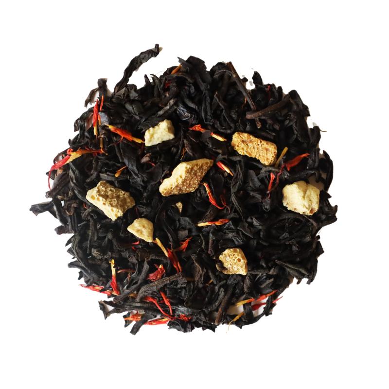 Blodapelsin, Svart te