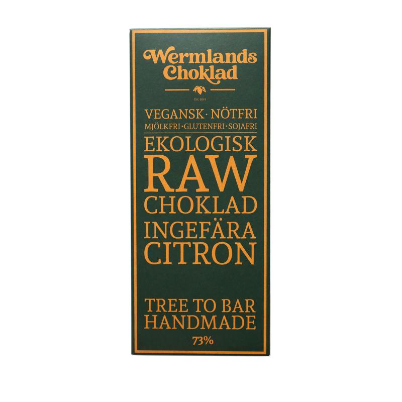 Rawchoklad Ingefära Citron, Wermlands Choklad