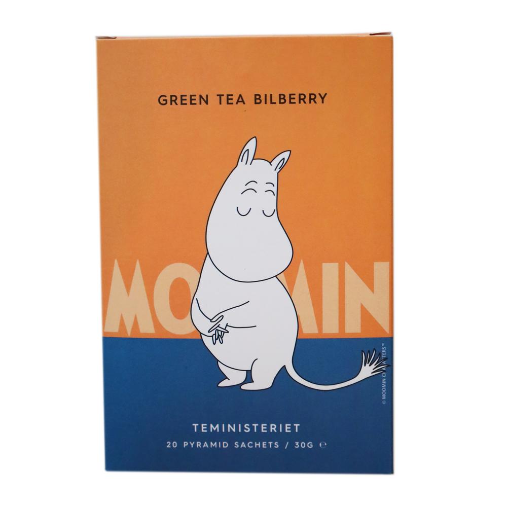 Moomin Pyramidpåsar, Grönt te Blåbär, 20 st