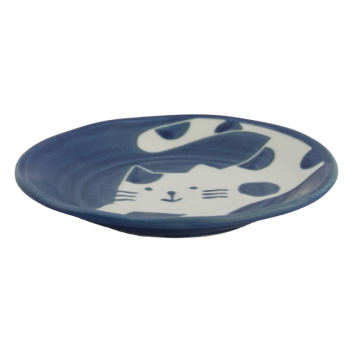 Neko Maruke Assiette Cat Mörkblå 14,2x5cm