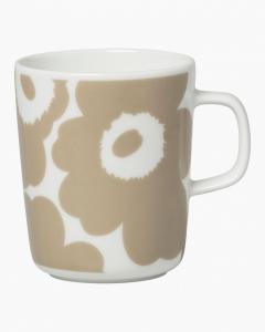 Marimekko Unikko mugg beige,vit 2,5dl