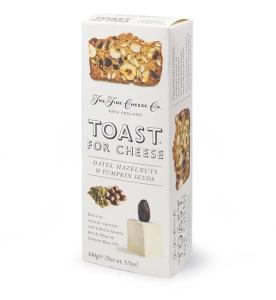 Toast for Cheese Dates, Hazelnuts and Pumpkin Seeds