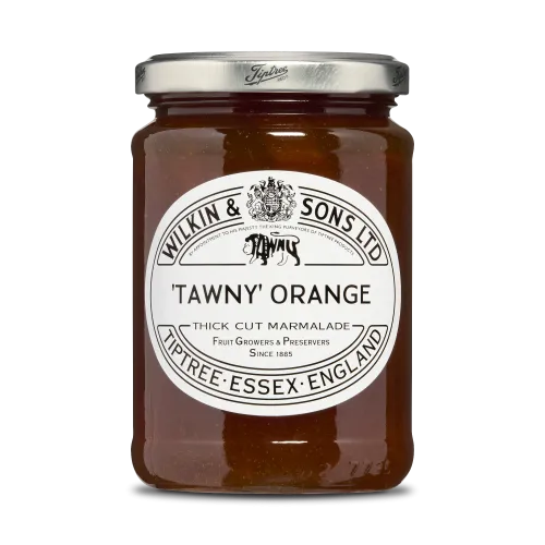 Apelsinmarmelad med stora bitar skal från Tiptree