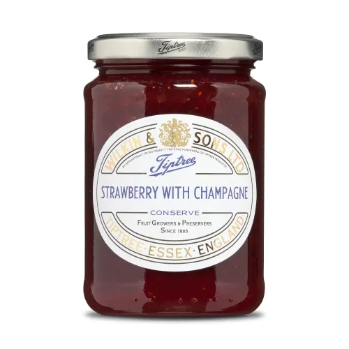Marmelad med jordgubb och champagne från Tiptree