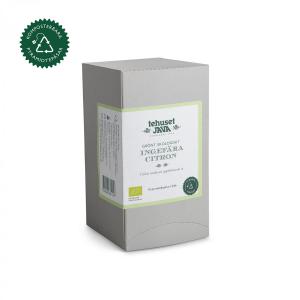 Ekologisk Grön Ingefära Citron 16 pack Tepåsar i folie