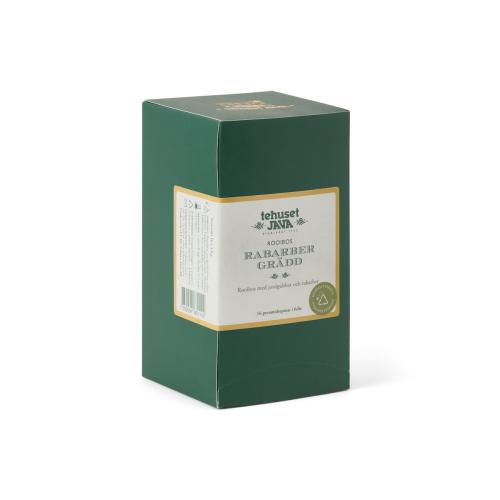 Rooibos Rabarber Grädd 16 pack Tepåsar i folie