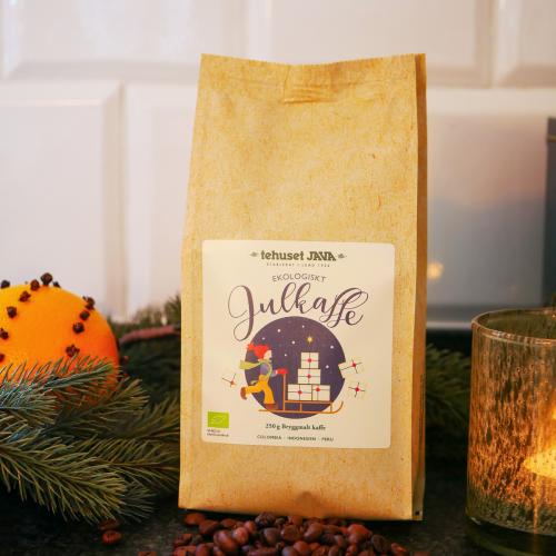 Tehuset Javas Ekologiska Julkaffe Mörkrost 250g Bryggkaffe