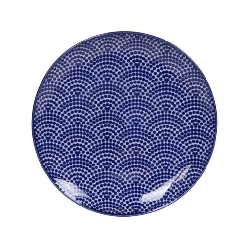 Tokyo Design Studio Nippon Blue Tallrik Dots 16cm