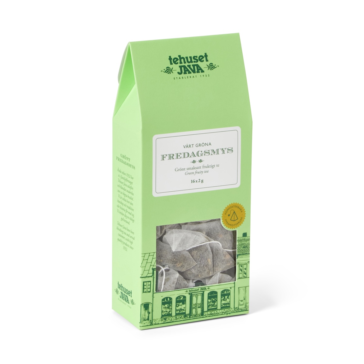 Grön Fredagsmys 16 pack Tepåsar