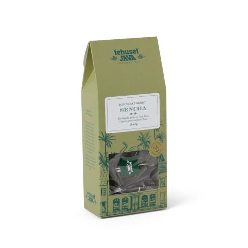 Ekologisk Grön Sencha grönt te tepåsar 16 st