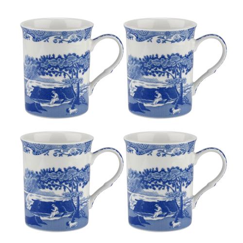 Spode Blue Italian Mugg Limited Ed 4 pack 0,34l