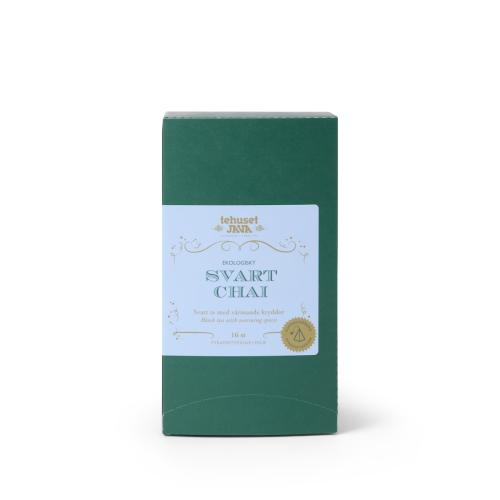 Ekologisk Chai svart te tepåsar folie 16 st