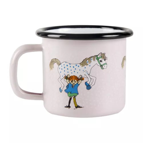 Pippi Emaljmugg Pippi och hästen 1,5 dl