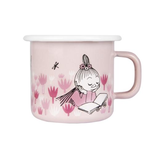 Mumin Emaljmugg 2,5dl Trädgården Rosa