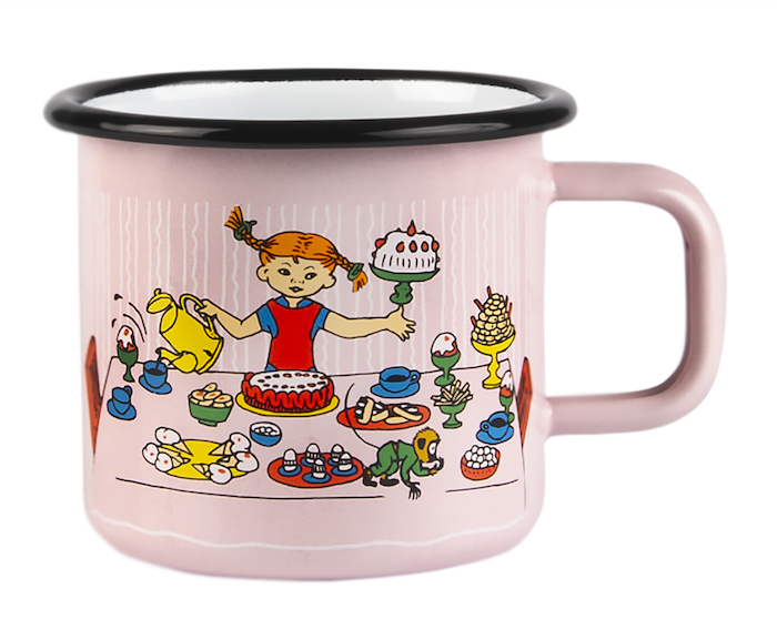 Pippi Emaljmugg 3,7dl Pippis Födelsedagsparty