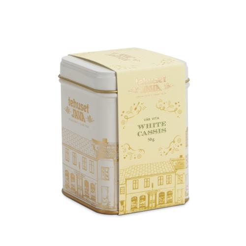 White Cassis i plåtburk 50g