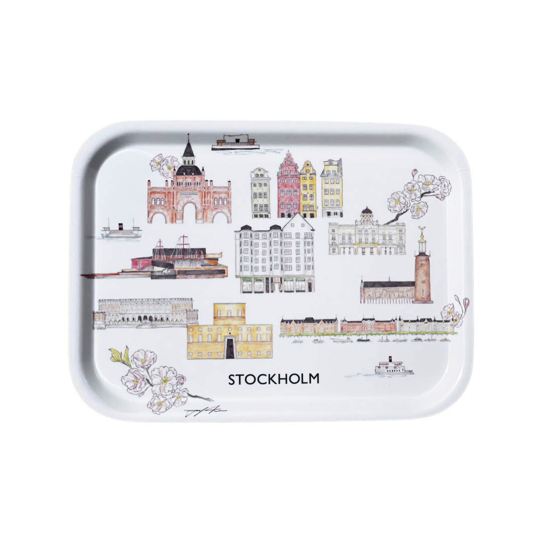Tehuset Java Stockholm Collection Bricka 27x20cm