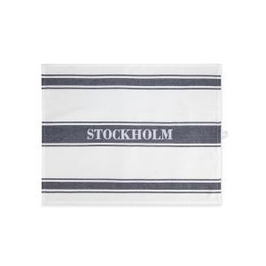 Kökshandduk Stockholm 45x60cm Marin/Vit
