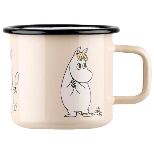 Mumin Emaljmugg 3,7 dl Snorkfröken Retro Beige