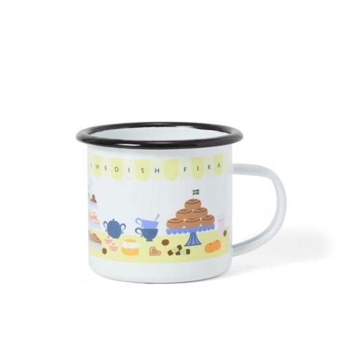 Emaljmugg Swedish Fika 