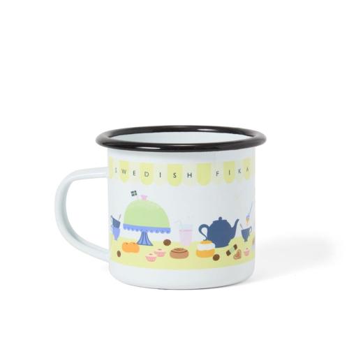 Emaljmugg Swedish Fika