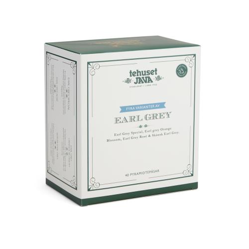 Fyra Varianter Av Earl Grey - 40 Pyramidtepåsar i Folie