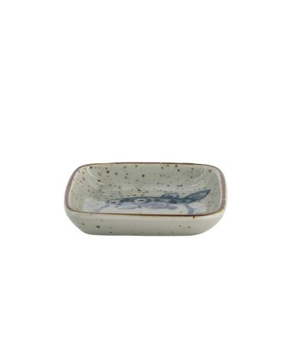 Tepåsefat/Sojafat Puffer Fish Blue 9x1,6cm