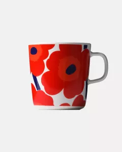 Marimekko Mugg Unikko Röd 4dl