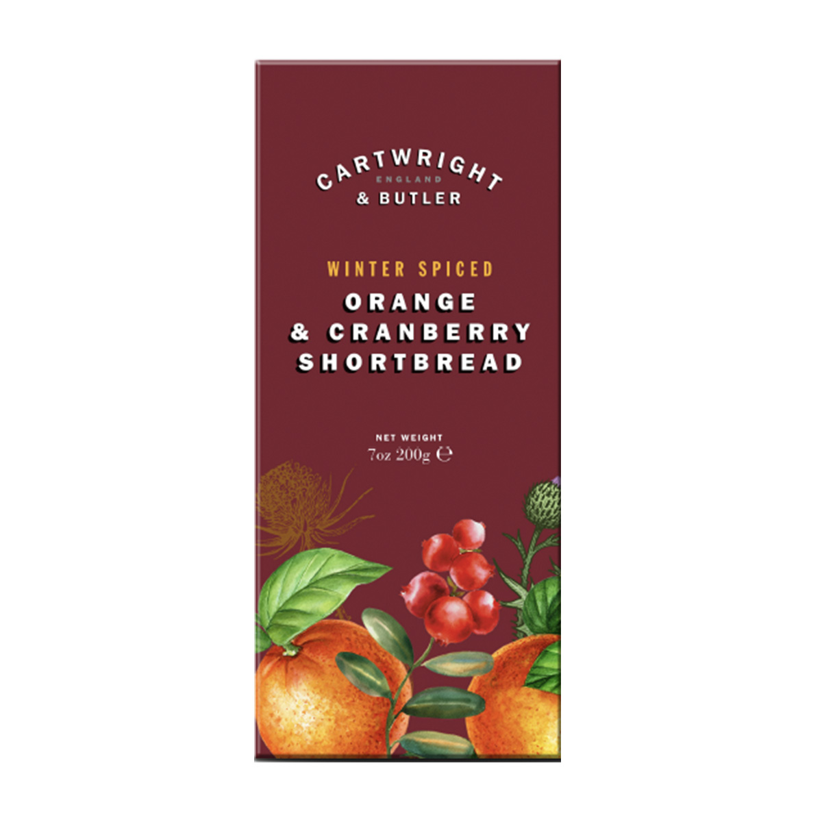 Cartwright & Butler Orange & Cranberry Shortbread 200g