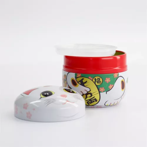 Japansk Teburk Lucky Cat Vit 100g