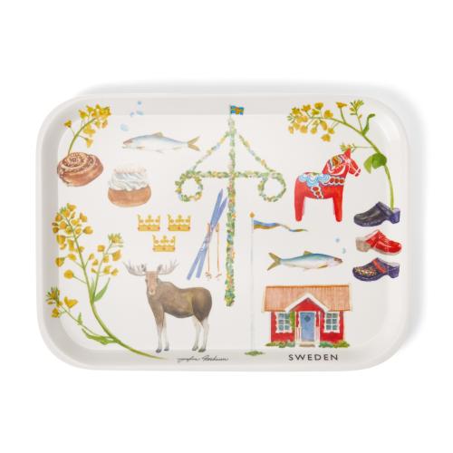 Tehuset Java Sweden Bricka 27x20cm