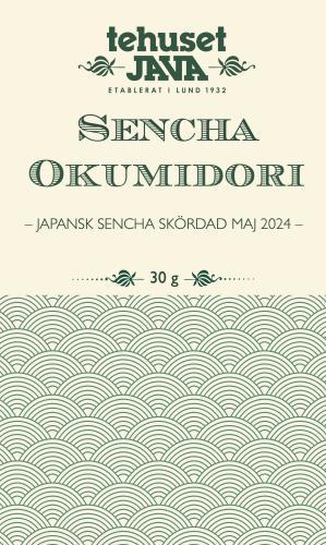 Tehuset Javas Sencha Okumidori First Flush 2024 Shaded 30g