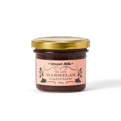 Jordgubb & Rabarber Marmelad Tehuset Java 130g