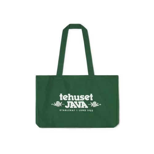 Tygkasse Grön/Vit Tehuset Java 40x30cm