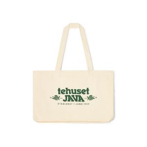 Tygkasse Vit/Grön Tehuset Java 40x30cm