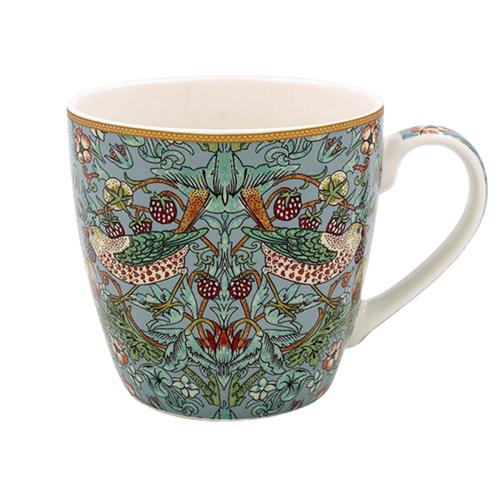 William Morris Strawberry Thief Teal Frukostmugg
