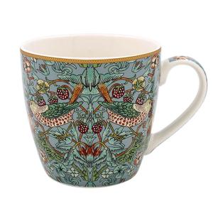 William Morris Strawberry Thief Teal Frukostmugg