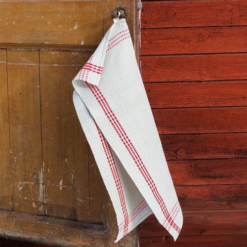 Kökshandduk Daladräll 50x70cm Blekt Röd