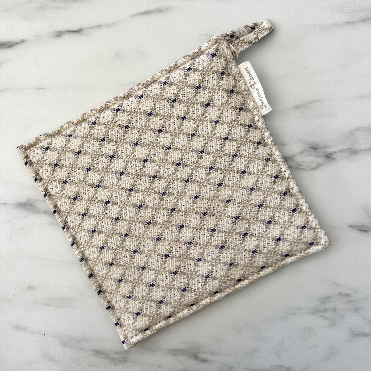 Grytlapp Åhldräll Blå 22x22cm