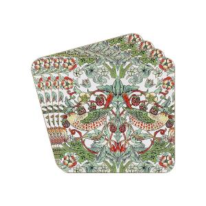 Coasters William Morris Strawberry Thief Vit 4-pack