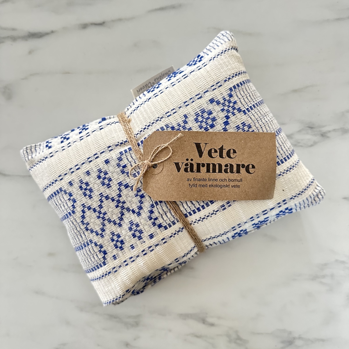 Vetevärmare Sundborn Vit/Blå 50x18cm