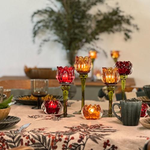 Ljusstake Ros Liten Gul