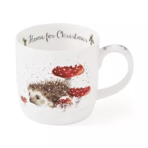 Wrendale Home For Christmas (Hedgehog) Mugg 0.31L