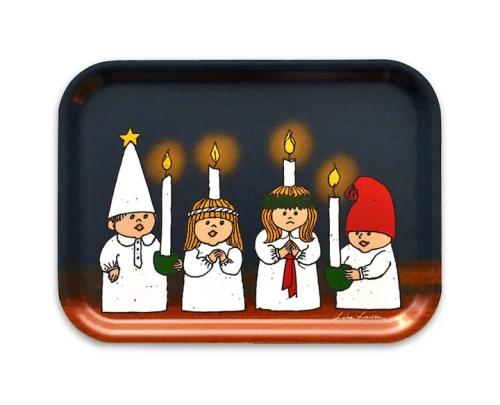 Bricka Adventsbarn 20x27cm