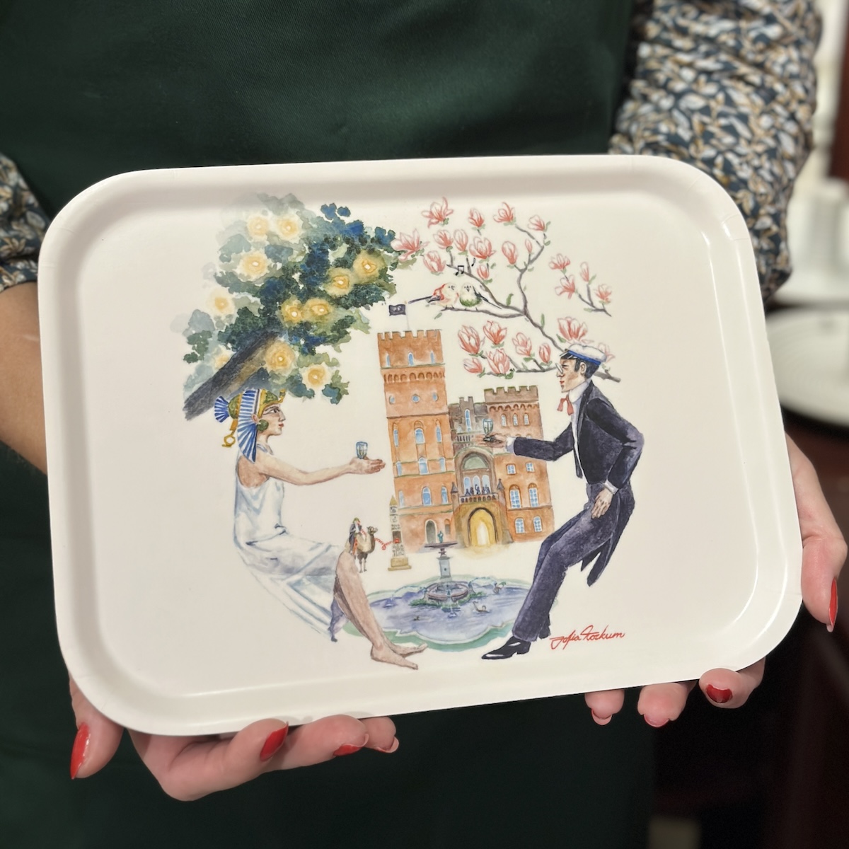 Tehuset Java Lundaspexarna Bricka 27x20cm